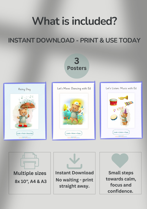 Start Here — Focus & Ready™ Posters for Children