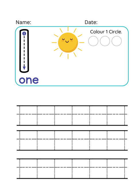 Ed the Ted's Numbers and Shapes Handwriting Book