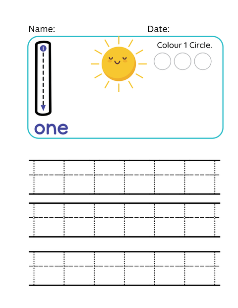 Ed the Ted 123 Starter Pack (Ages 2–5+) | Printable 123 Poster + 55-Page Number & Sahpes Handwriting Workbook PDF (A4 & US Letter) + Pawgress Chart + Encouragement Poster | Digital Download