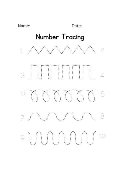Numbers & Shapes Handwriting Workbook for Children (Ages 3–5) | Number Tracing, Shape Recognition & Early Writing | Ed the Ted™