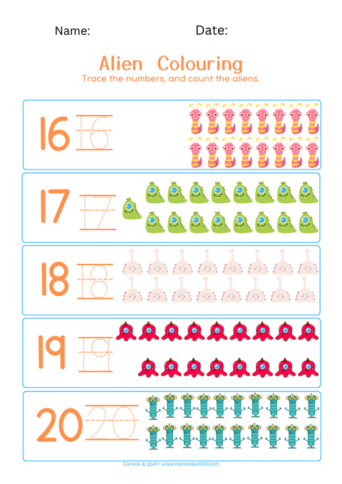 Counting & Numbers 1–20 Workbook for Children (Ages 4–6) | Number Recognition & Early Maths Confidence | Ed the Ted™