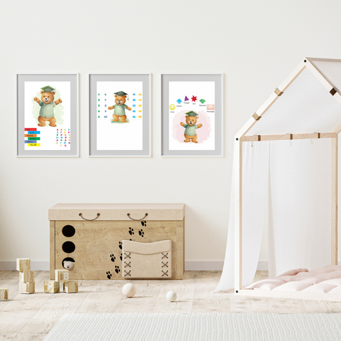 nursery-learning-trio-bundle Printable A3 A4 8x10 PNGs
