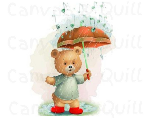 It’s Raining, It’s Pouring nursery rhyme poster printable