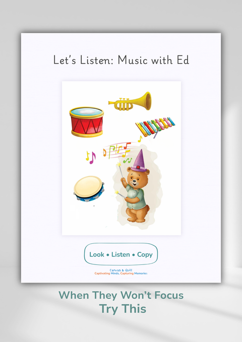 WHEN ENERGY NEEDS A RHYTHM | Music with Ed – Focus & Ready Poster for Rhythm & Sound (Ages 2–5) | Ed the Ted™